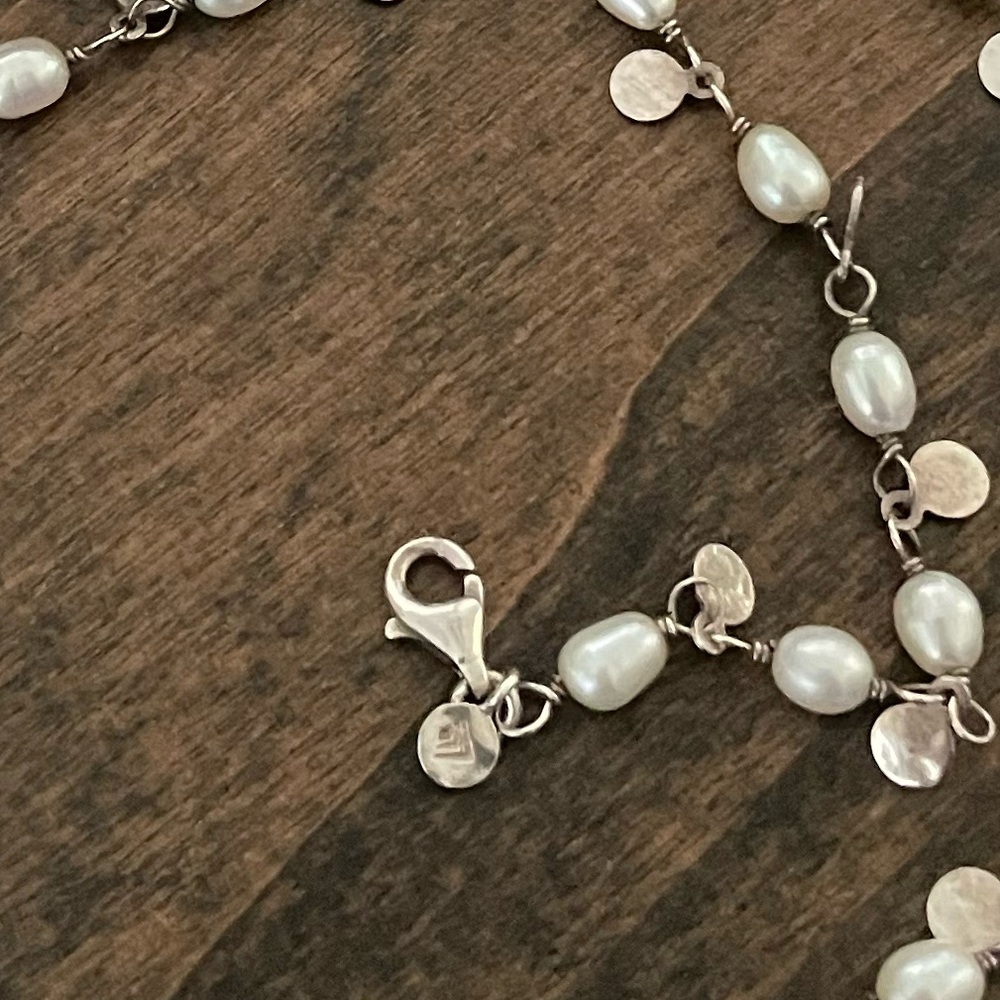 Silpada Sterling Silver and Freshwater Pearl Wisdom Necklace - Picture 6 of 8